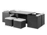 CAICOS Rattan Outdoor Dining Set 9PCS